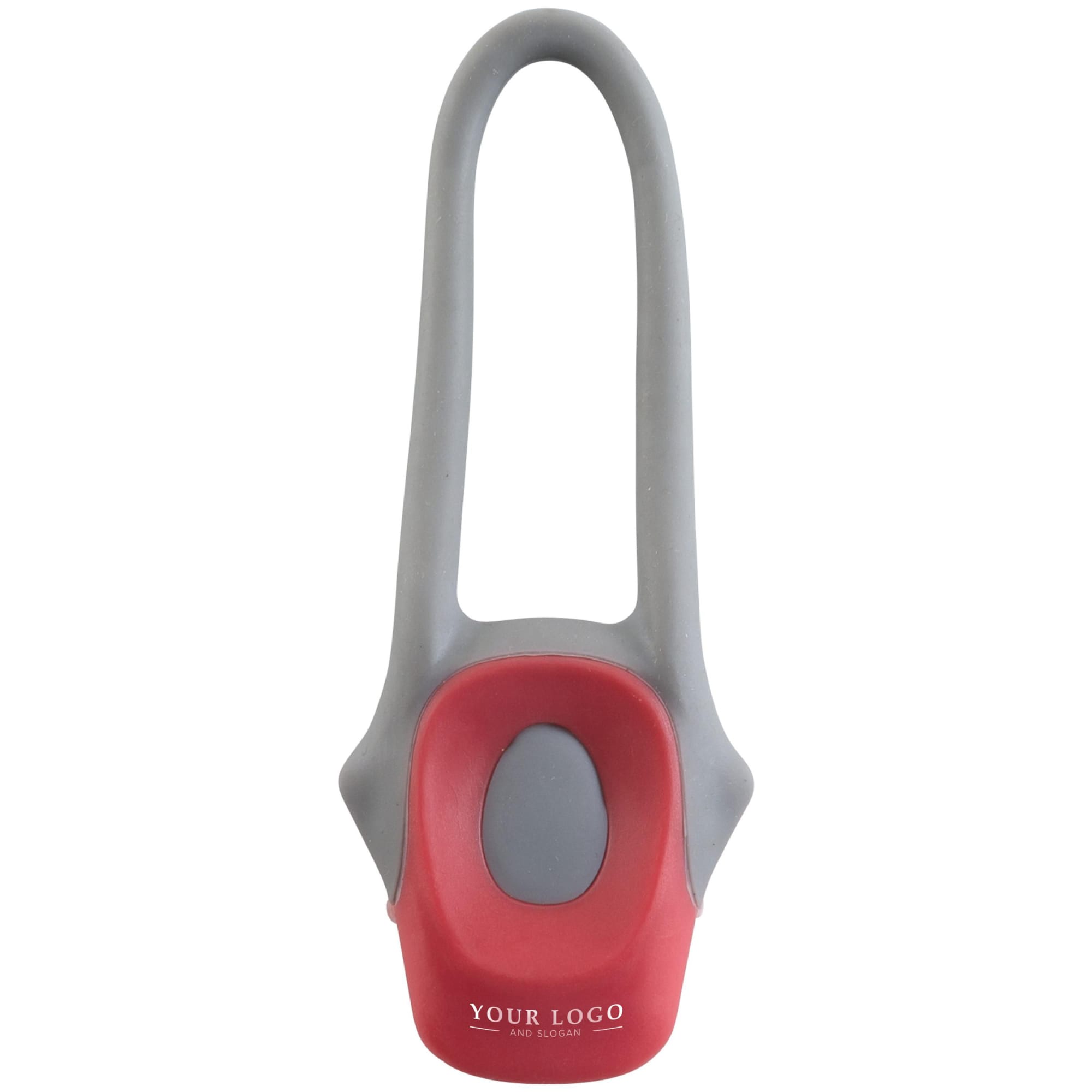 Plastic and silicone bicycle light