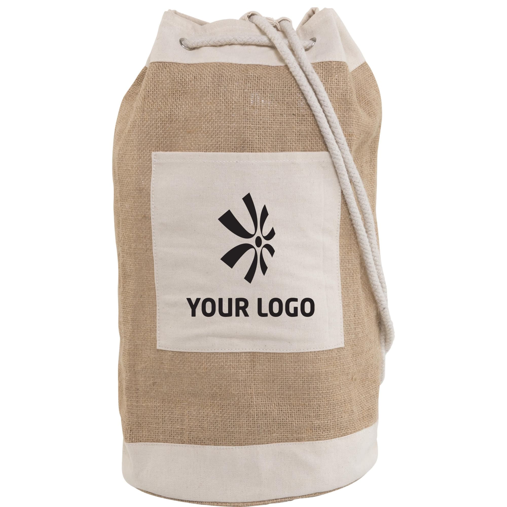 Jute duffel bag