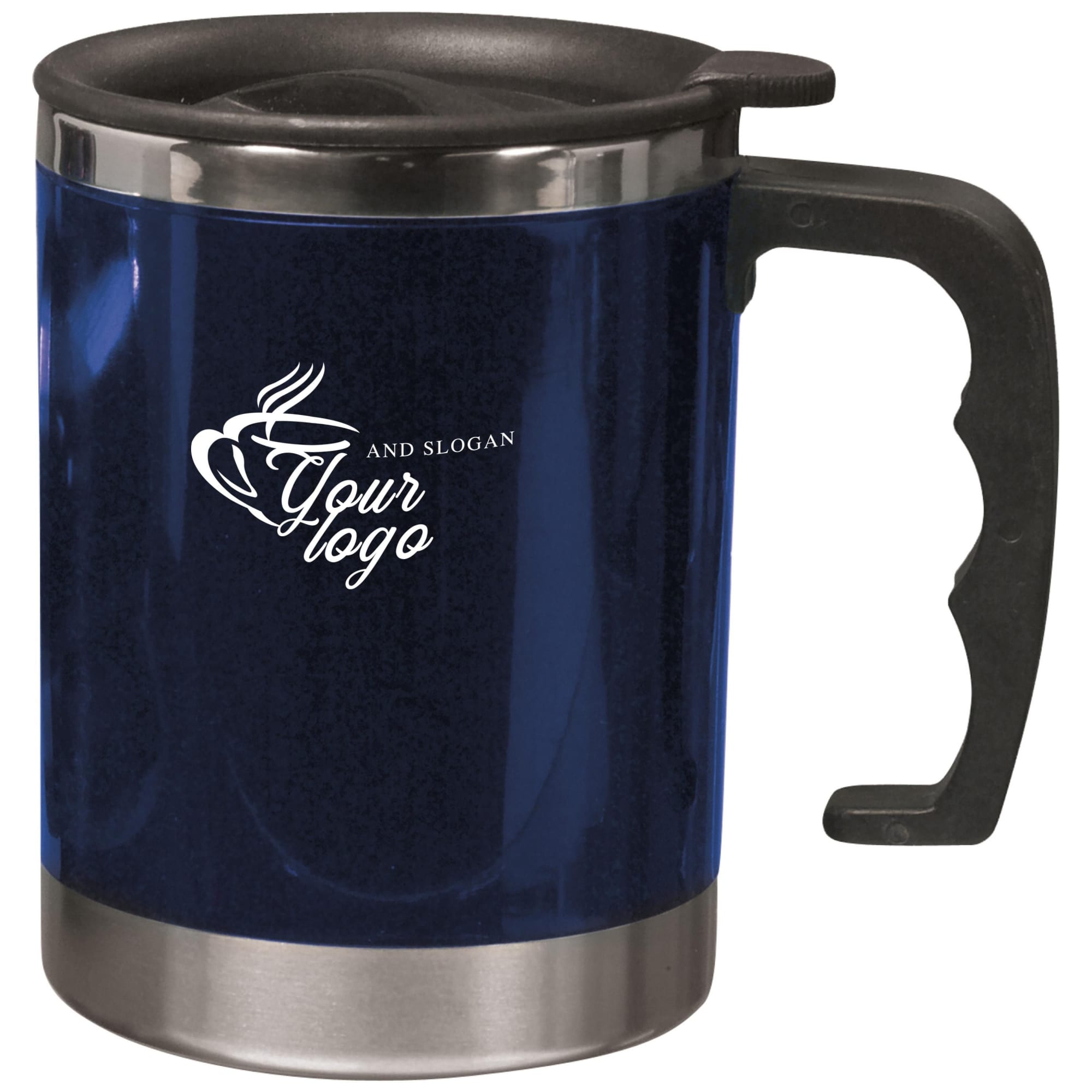 Stainless steel and AS double walled mug