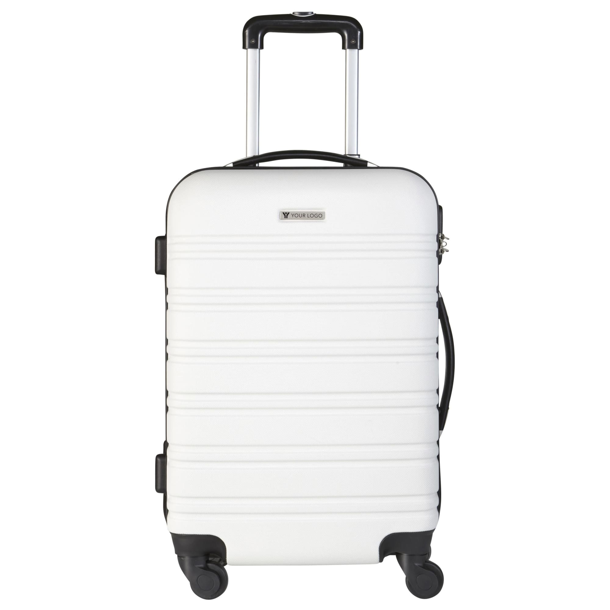 Trolley with four spinner wheels.
