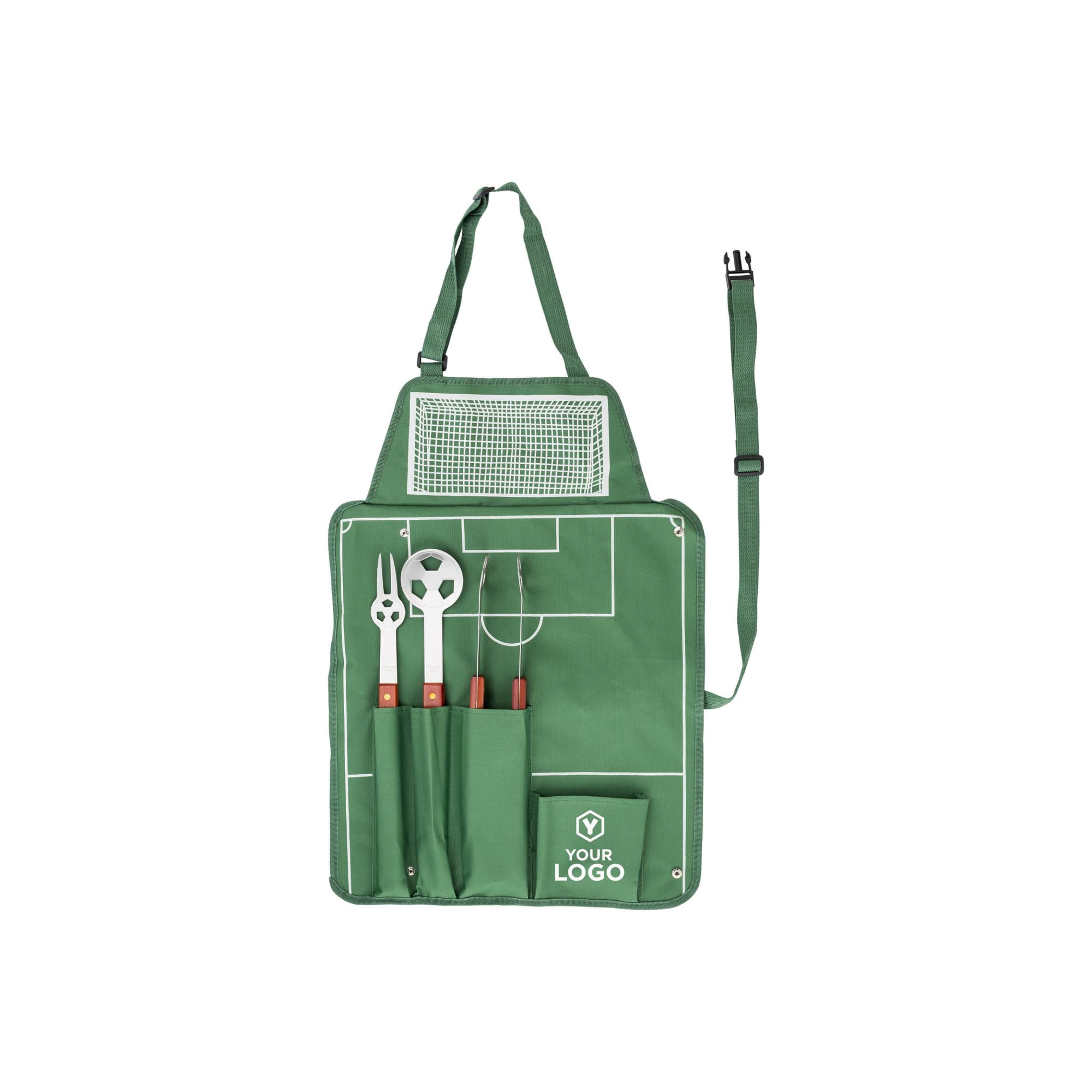 Nylon (600D) apron with barbecue set