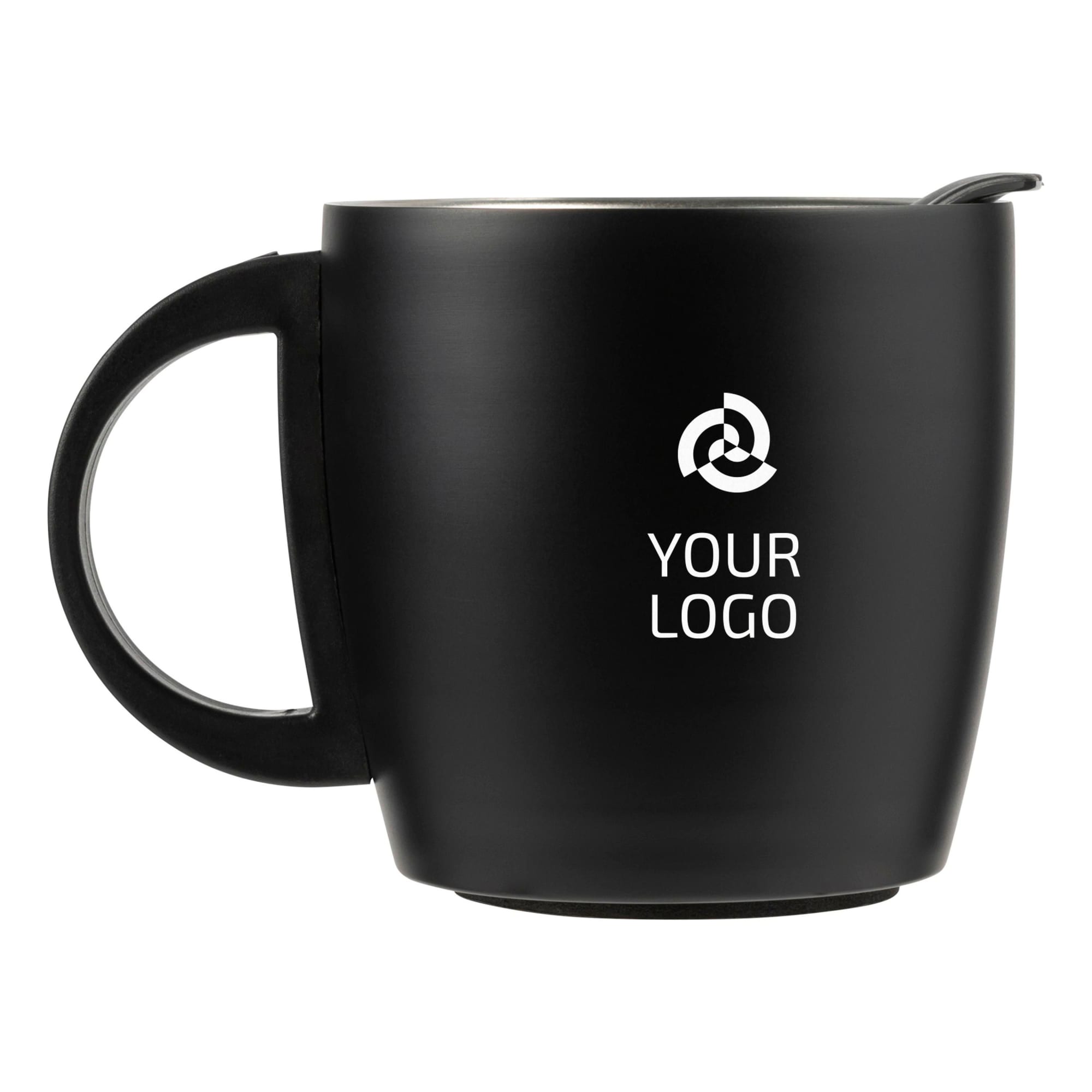 Stainless steel, double walled travel mug