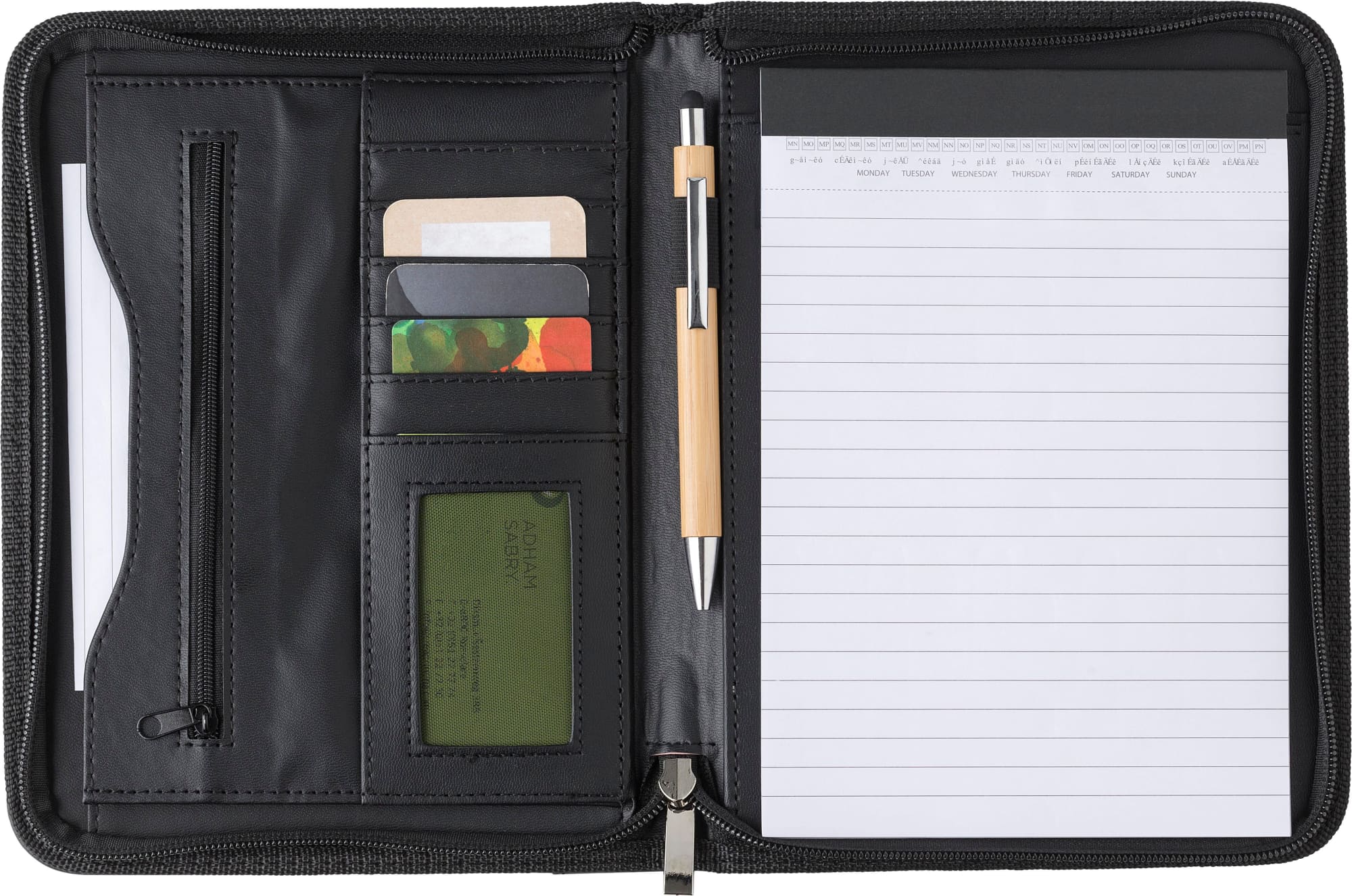 Bonded leather folder