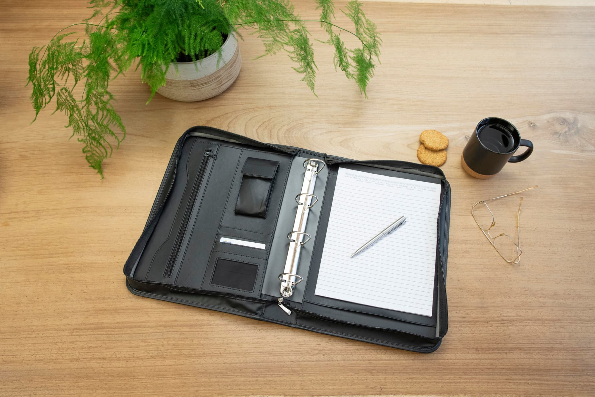 Bonded leather folder