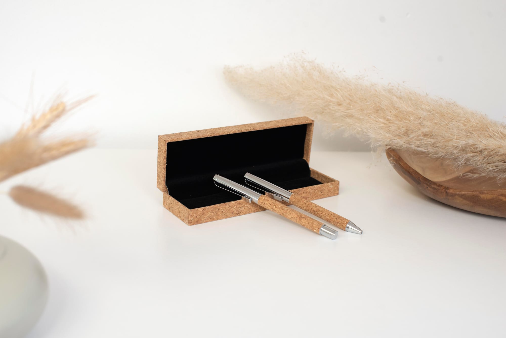 Cork writing set