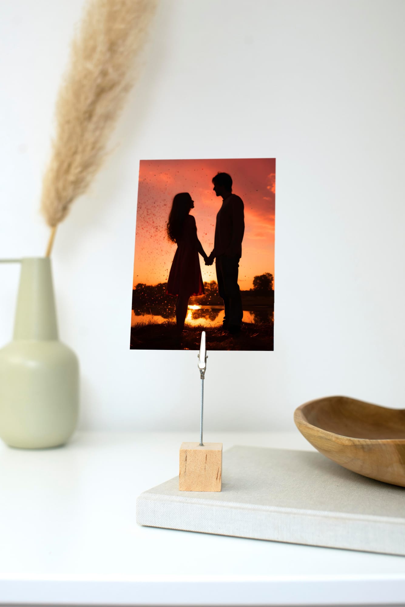 Wooden clip holder Malia