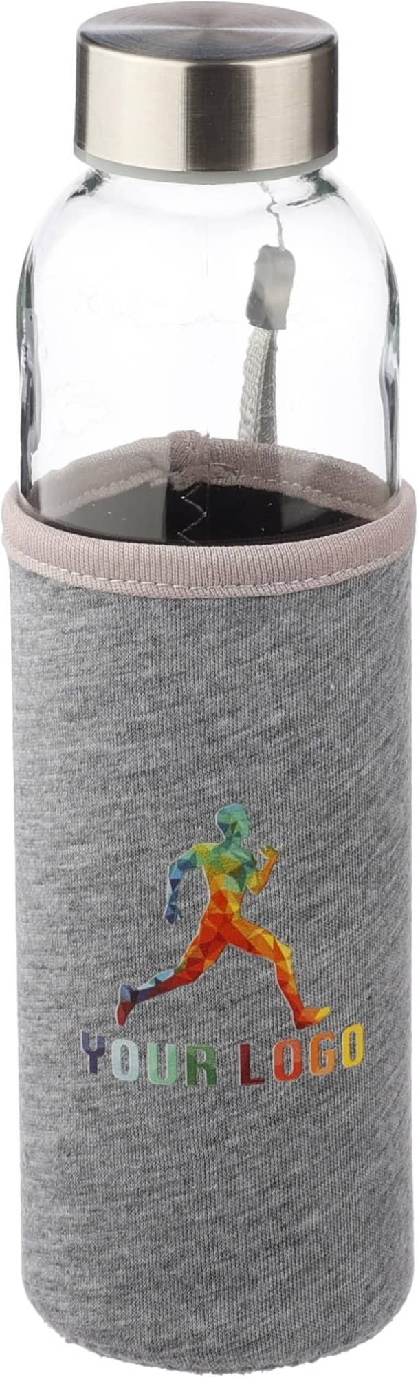 Glass bottle (500 ml) with neoprene sleeve