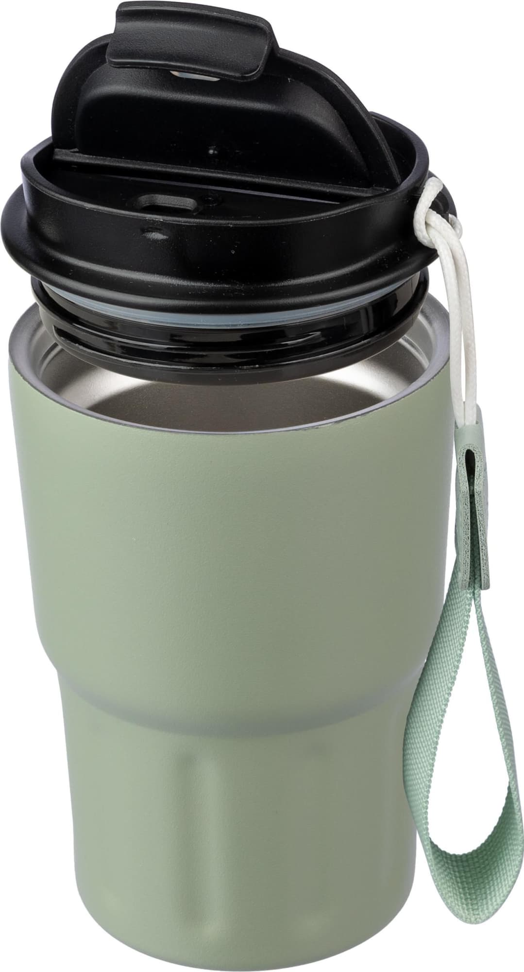Stainless steel double walled mug Louisa