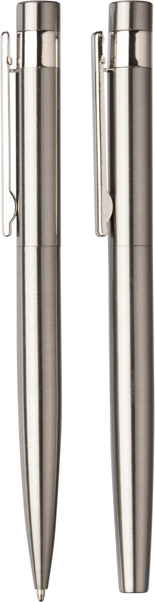 Recycled stainless steel writing set Fritz