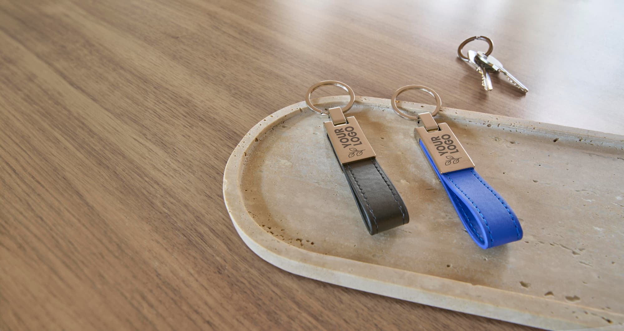 Steel and PU key holder