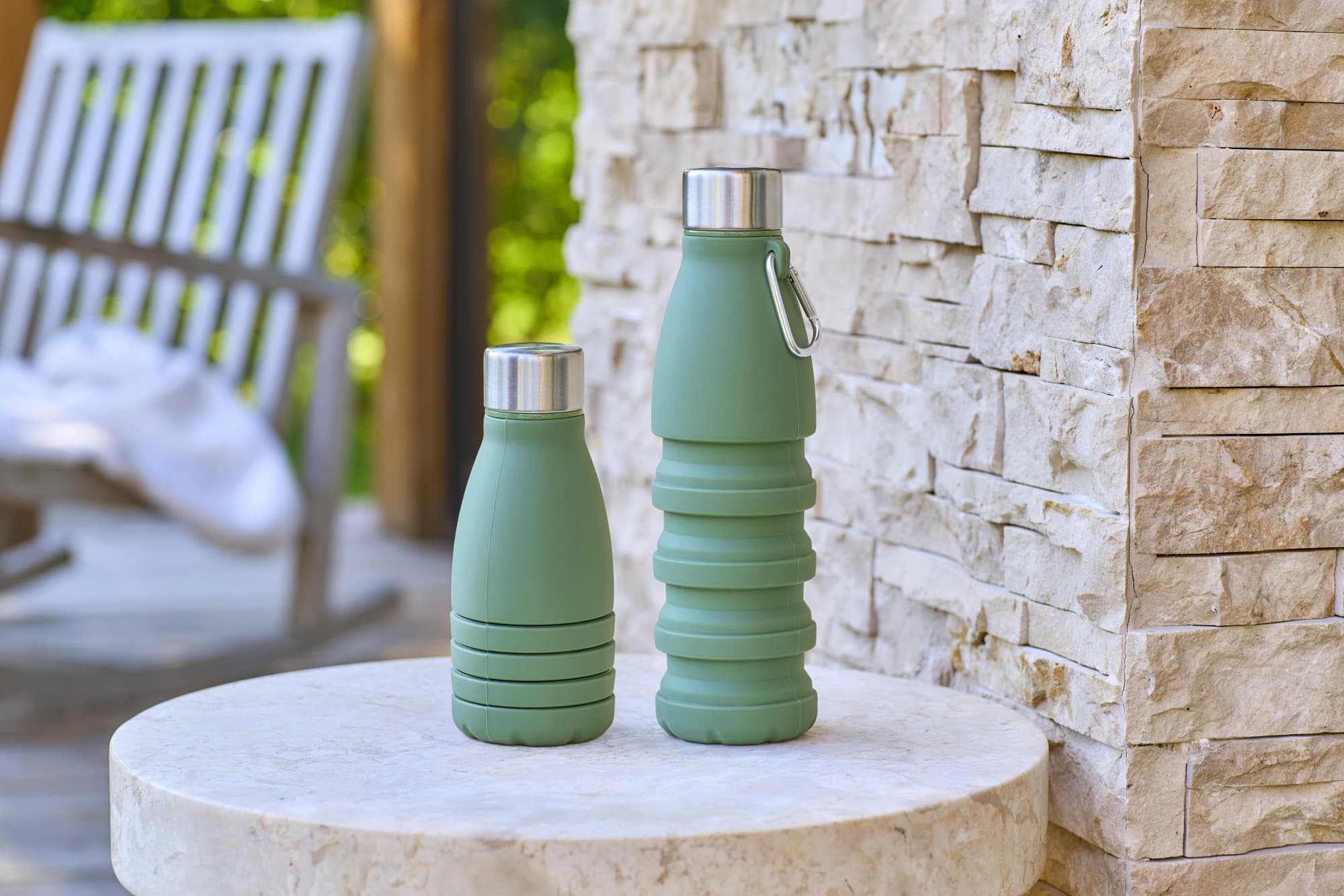 Silicone foldable drinking bottle 550 ml Erin