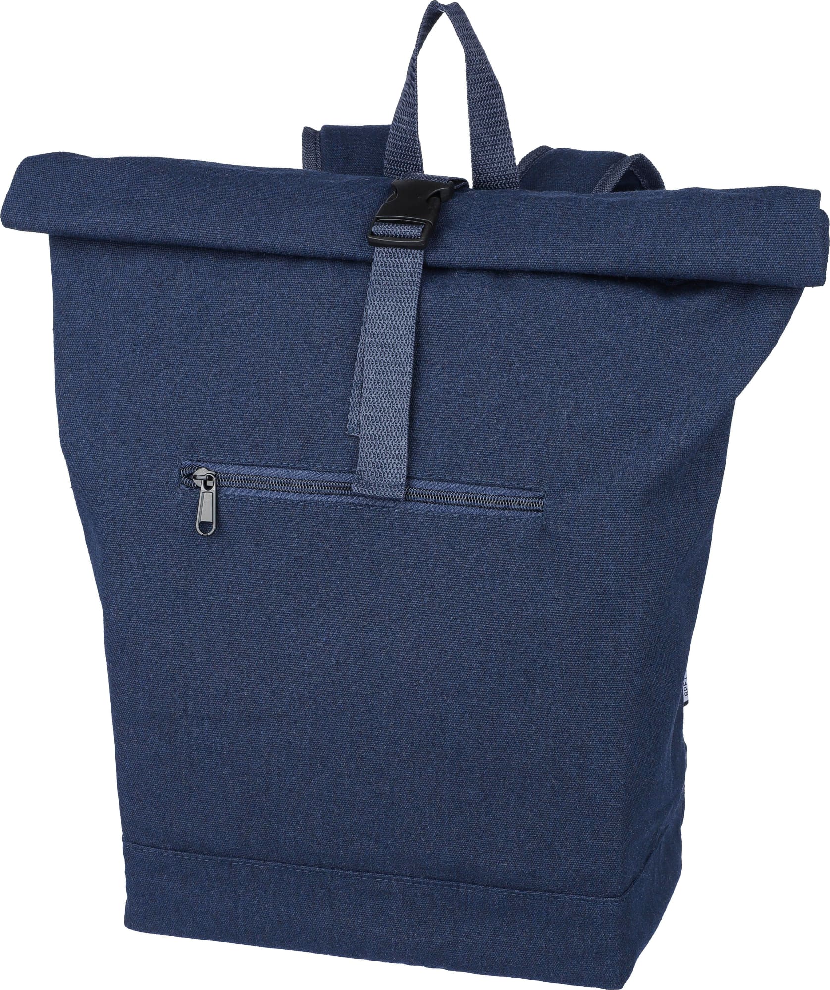 Recycled polycotton (330 gsm) rolltop backpack Thaddeus