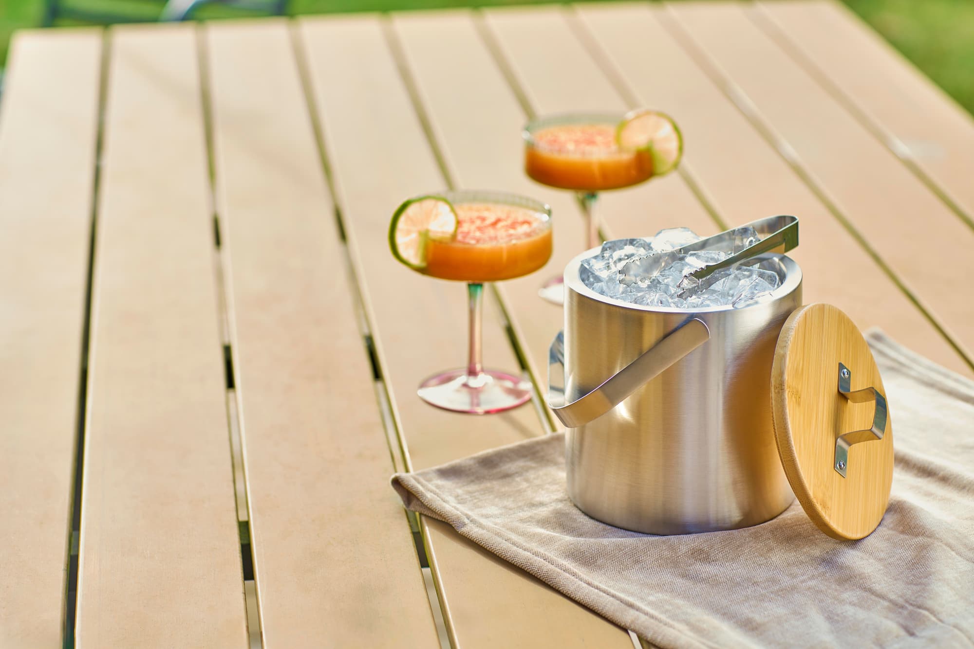 Double walled stainless steel ice bucket Fenwick