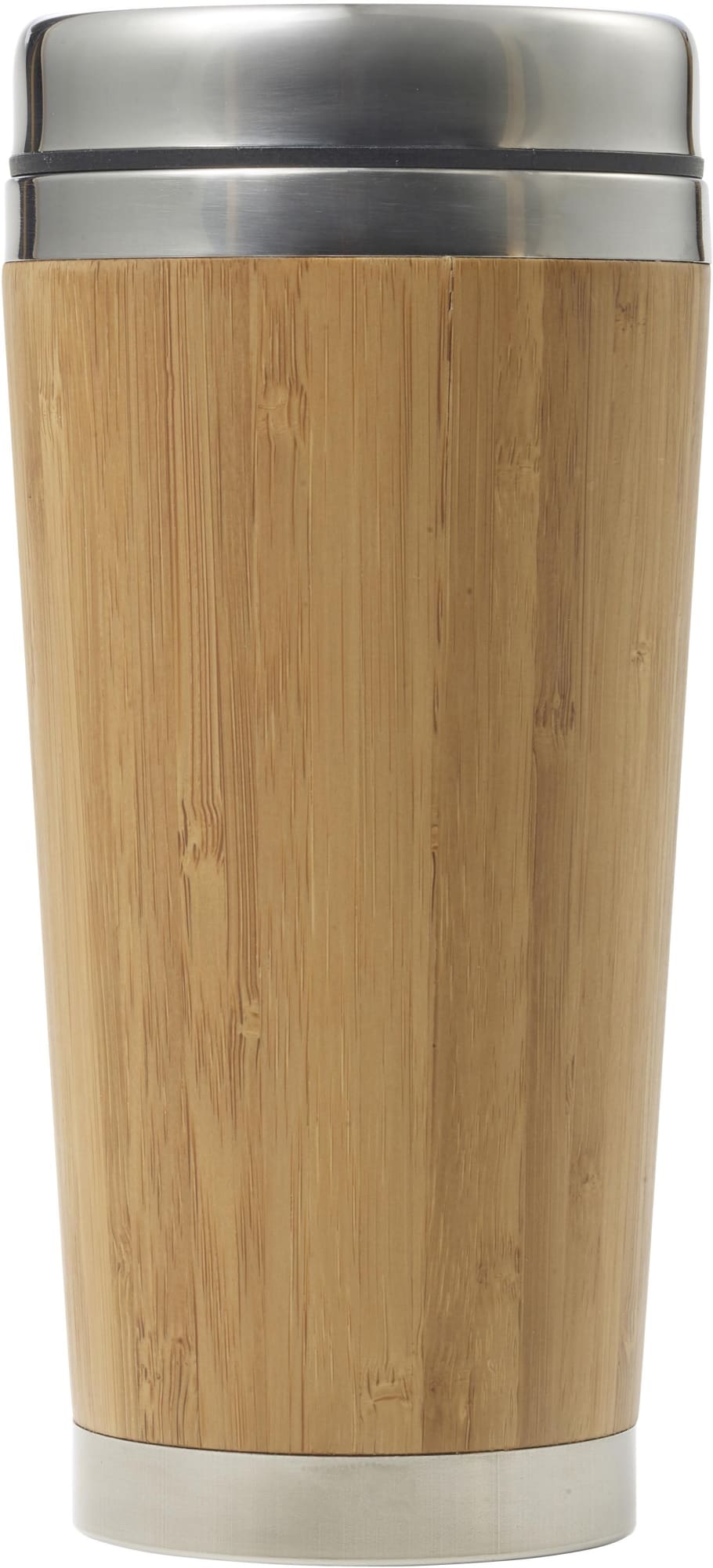 Bamboo and stainless steel travel cup