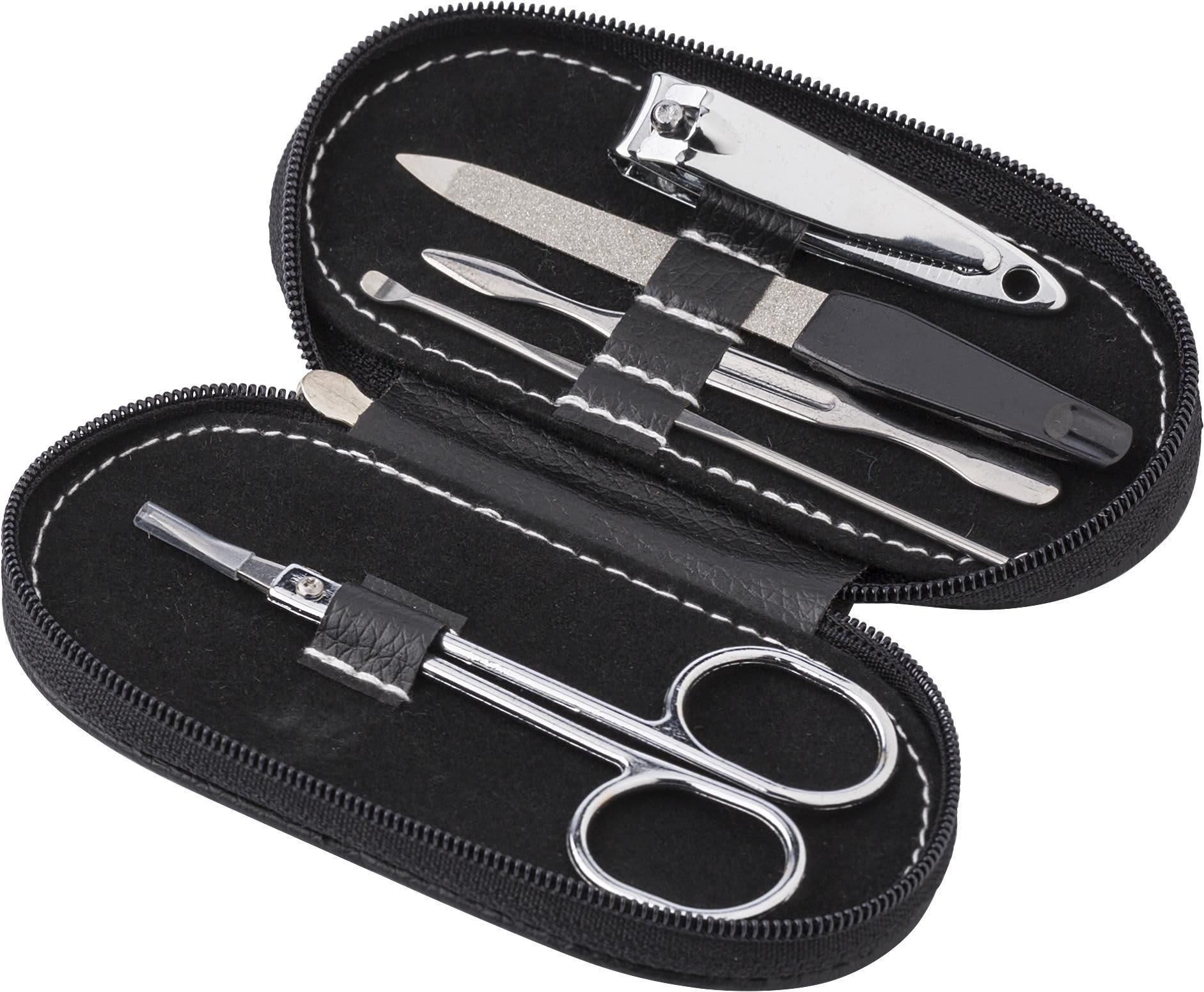PVC pouch with manicure set