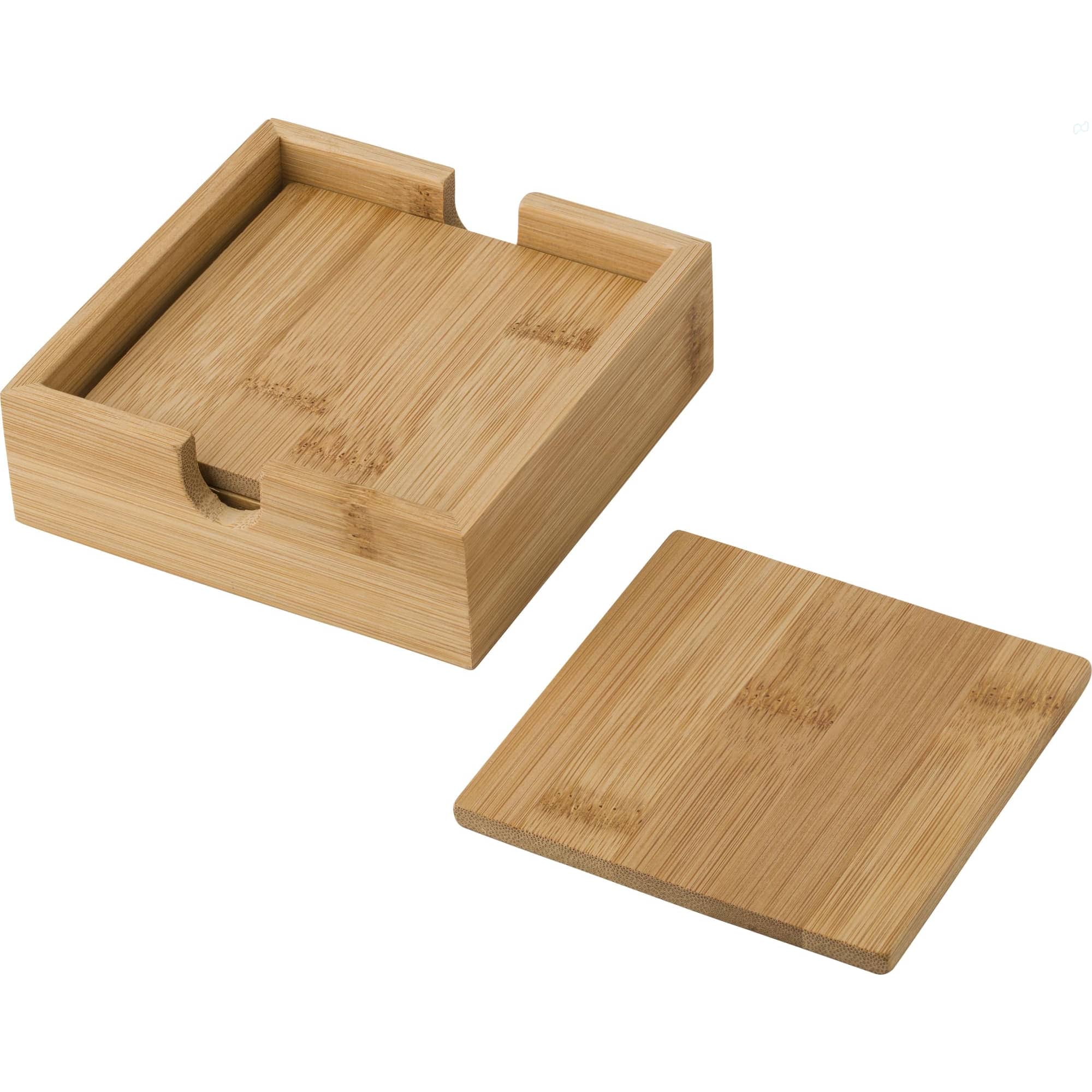 Bamboo coaster set