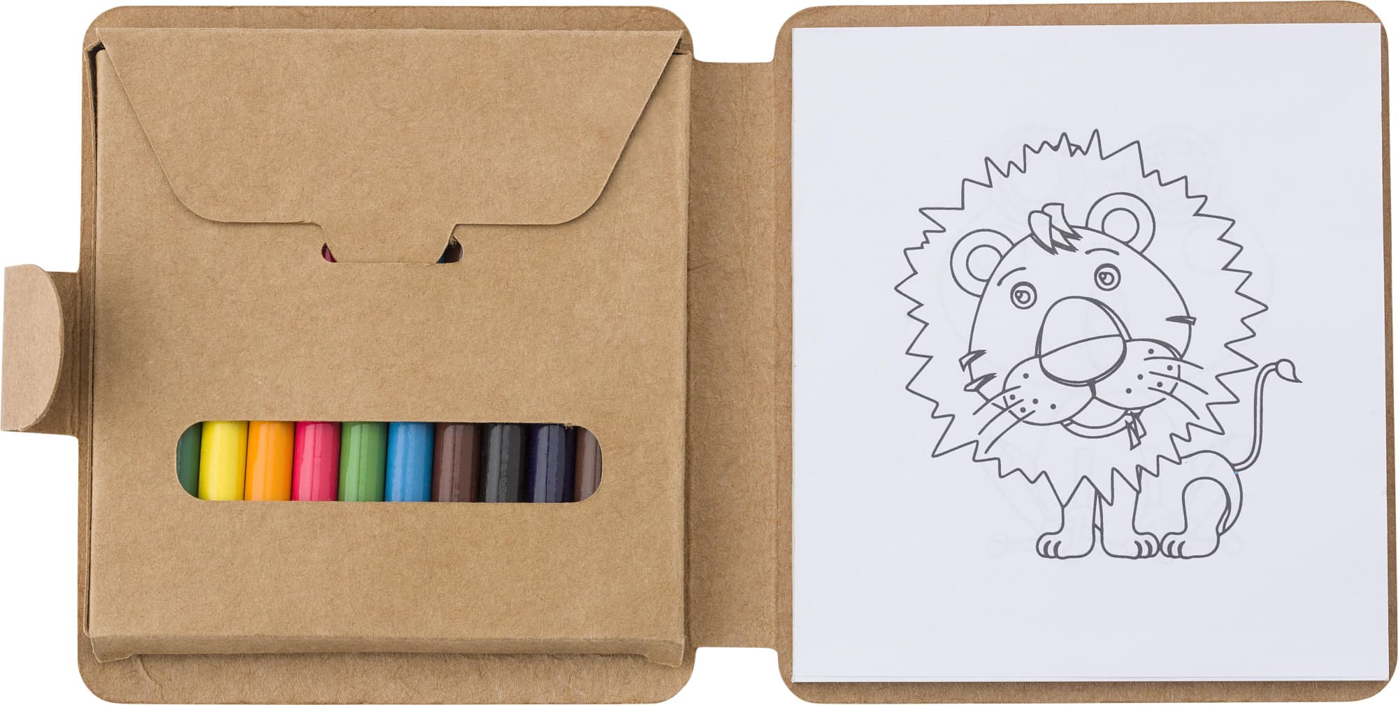 Cardboard colouring set