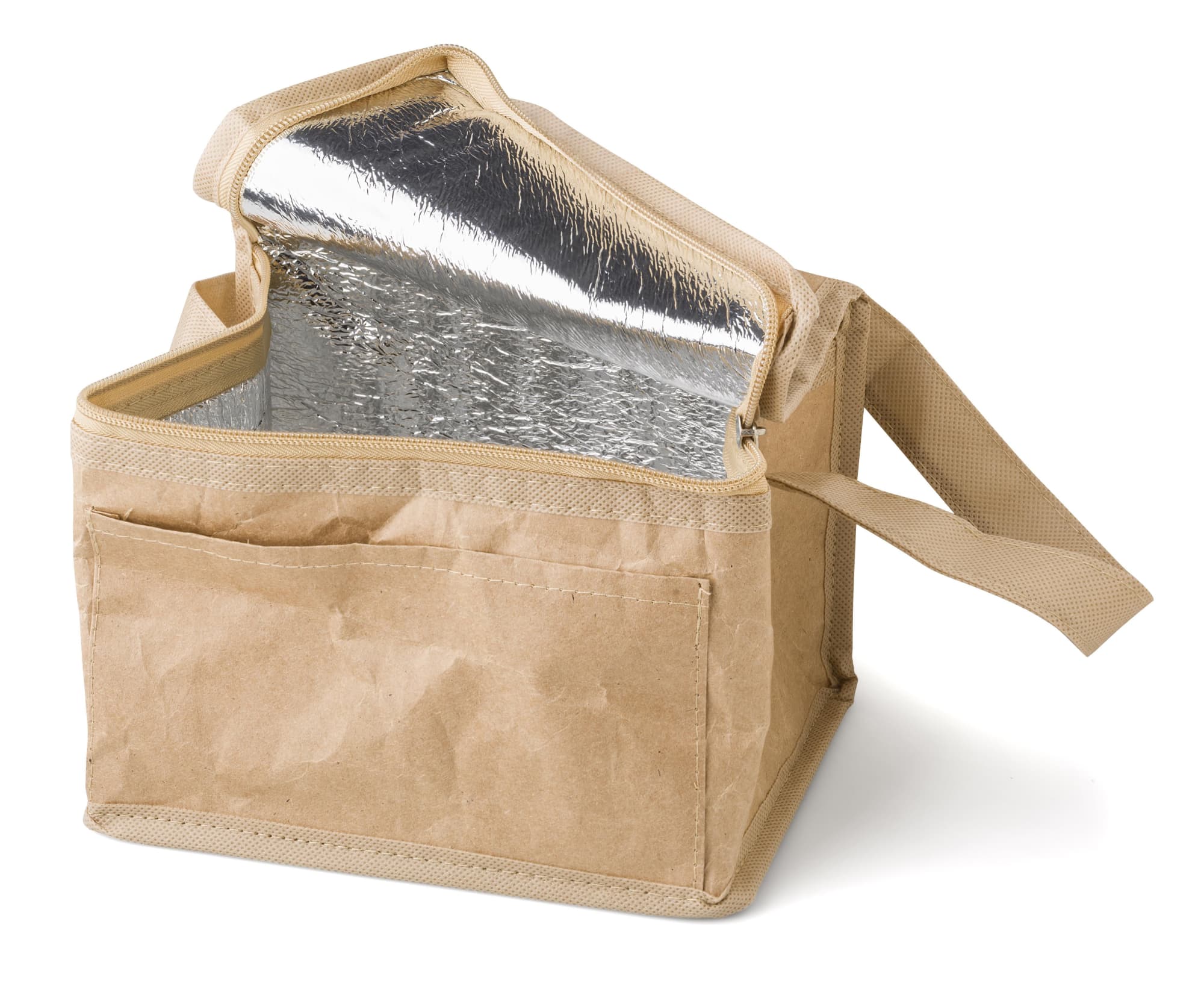 Paper woven cooler bag