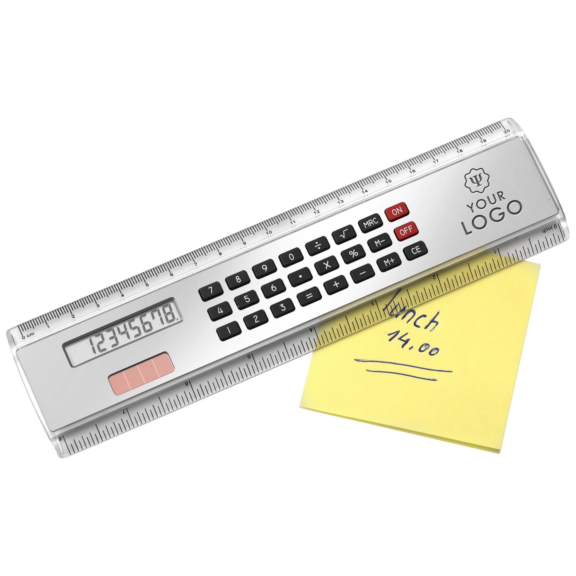 ABS ruler with calculator