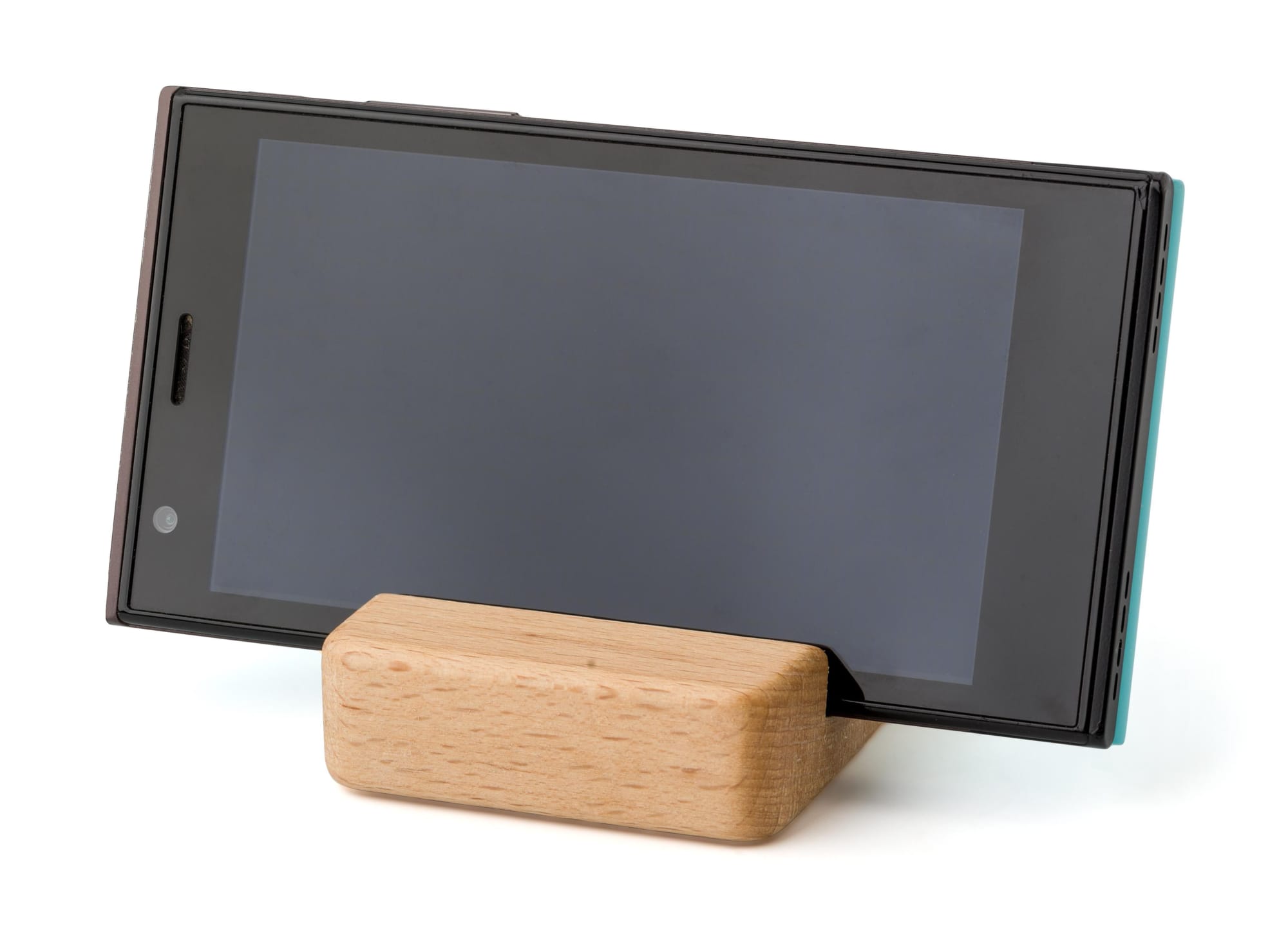 Beech wood phone holder