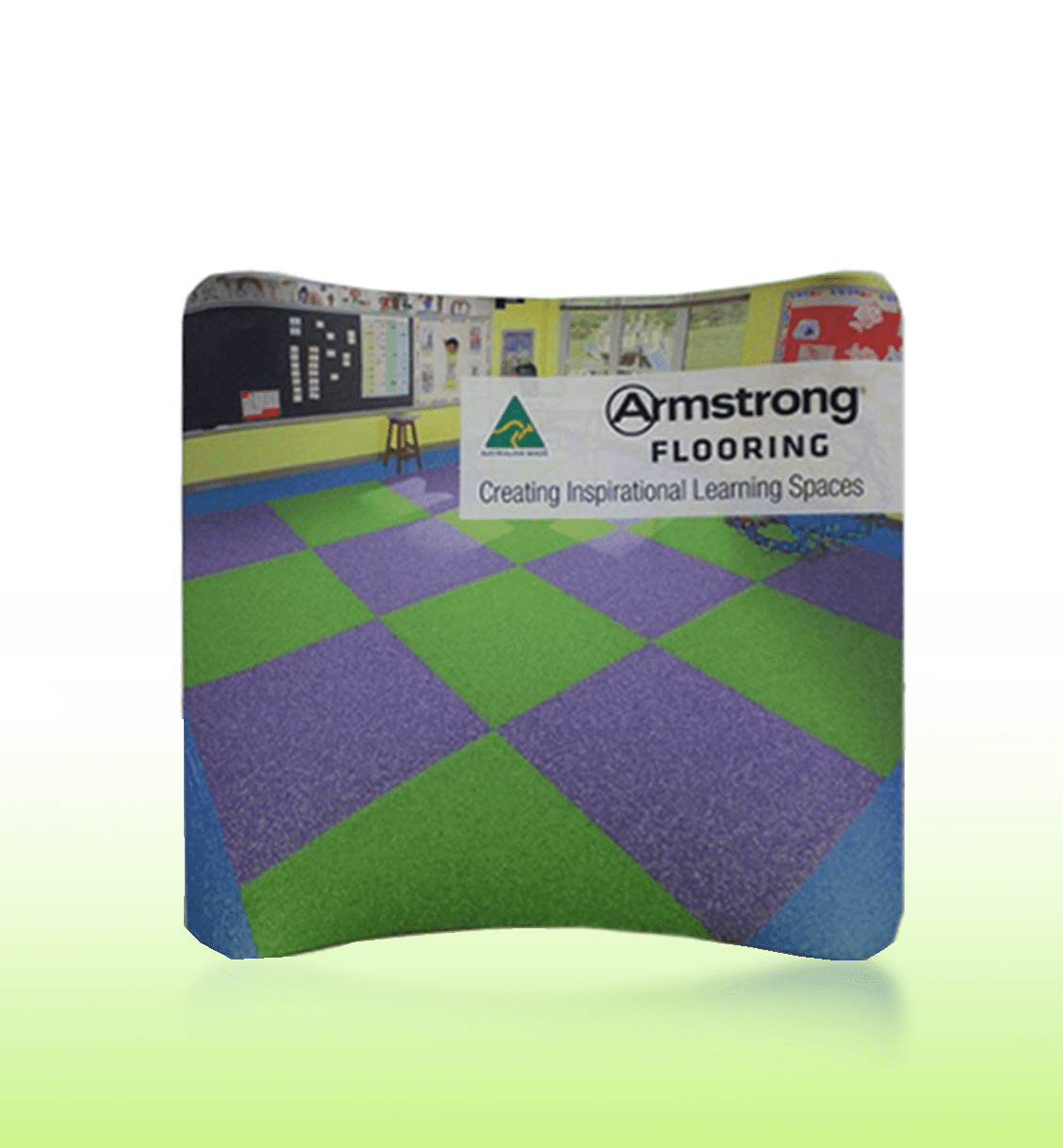MEDIA BANNER WALL - Waveline Curved Backdrop 2.25m x 2.25m - Display Banners