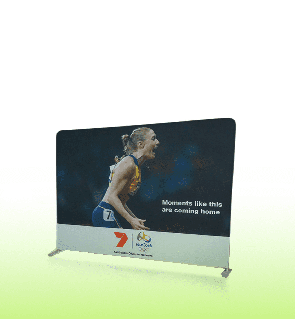 MEDIA BANNER WALL - Waveline Straight Backdrop 3.0m x 2.25m - Display Banners