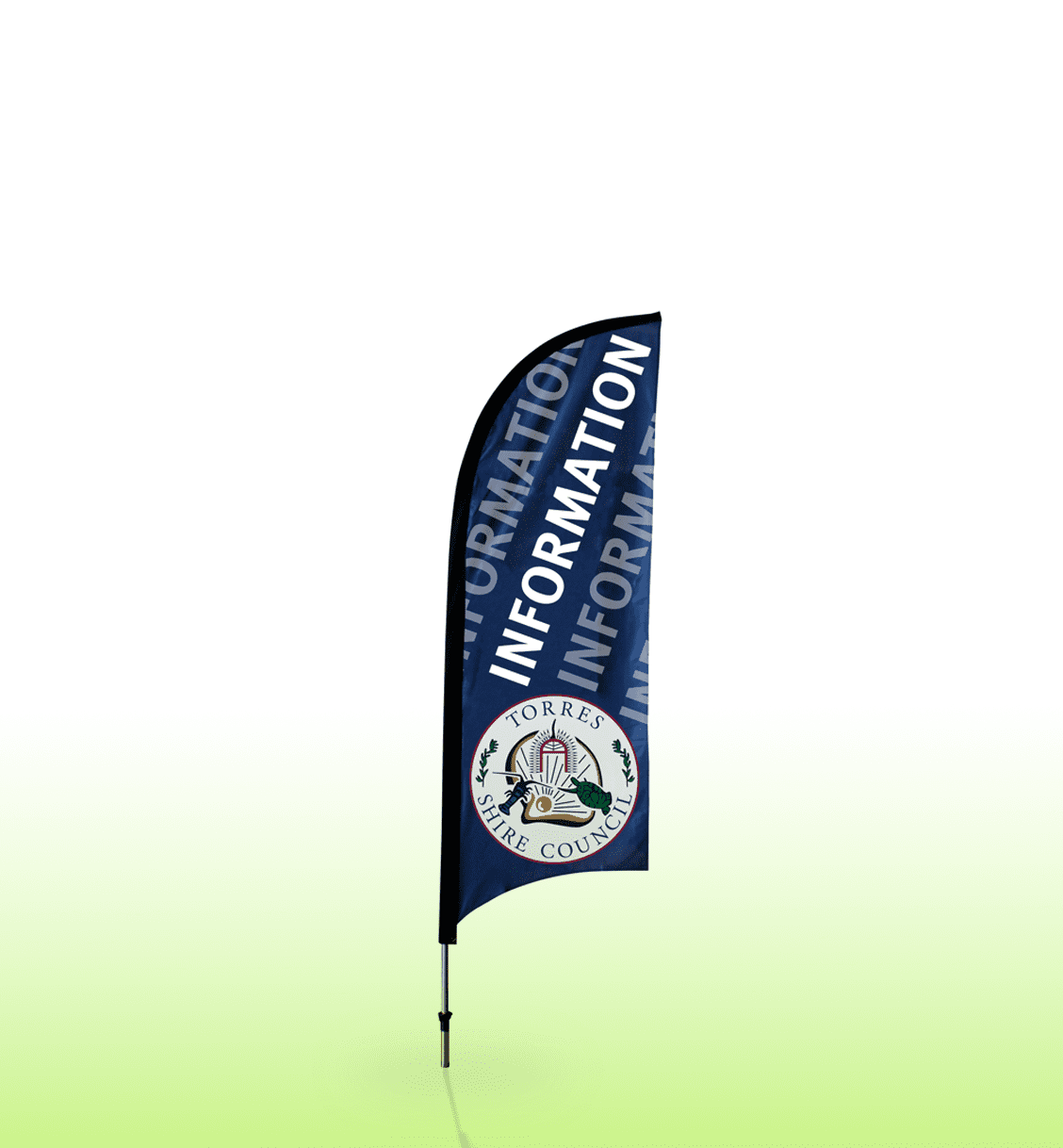 FEATHER BANNER - Small Single Sided Banners - Bow Wing Flag