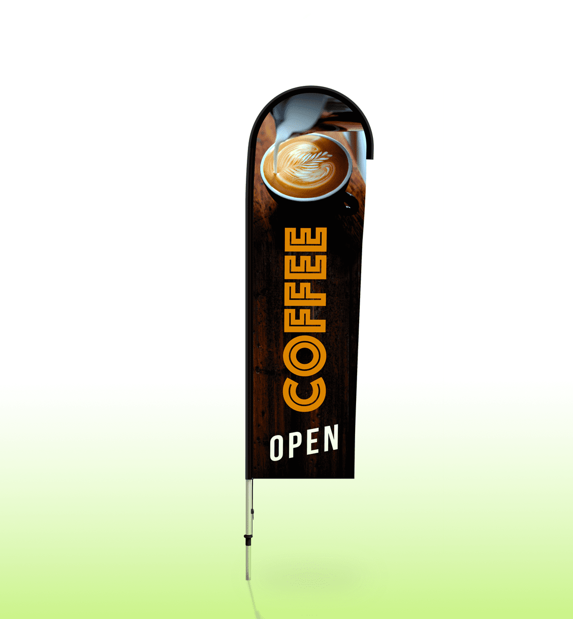 PADDLE BANNER - Medium Single Sided Banners - Feather Bow Flag