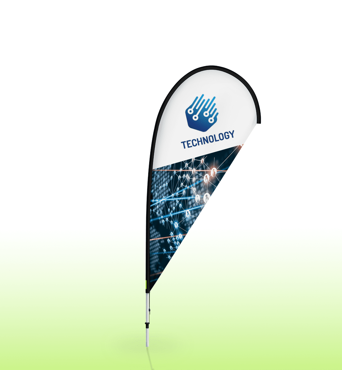 TEARDROP BANNER - Eco Medium Single Sided Banners - Tear Drop Feather Flag