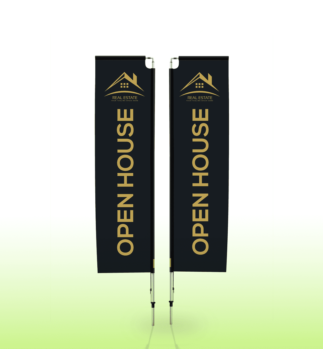 RECTANGLE VERTICAL BANNER - Medium Double Sided Banners - Feather Flag
