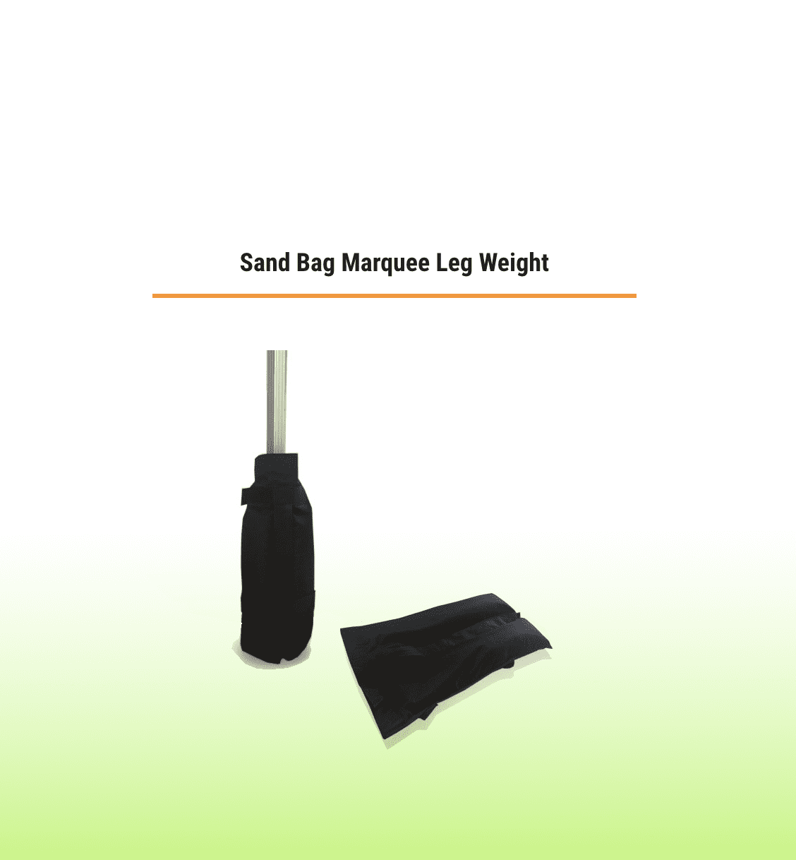 MARQUEE WEIGHT - Sand Bag Leg Weights - Gazebo Marquees Accessories