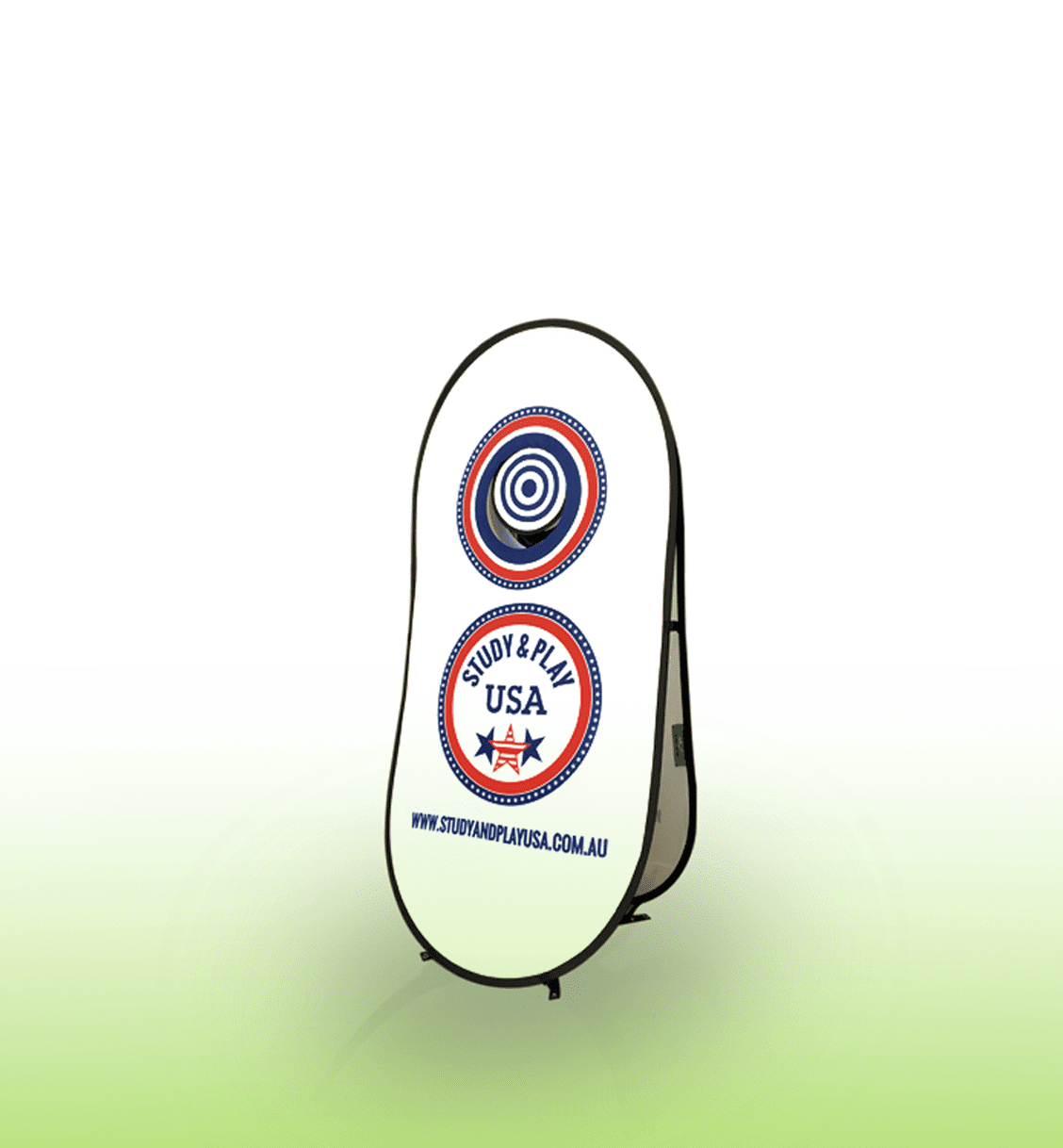 POP UP BANNER - Large Ball Target - Branded A-Frame Goal Banners