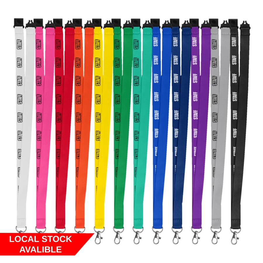 Polyester Lanyards – 20mm (Local Stock)