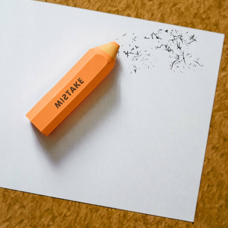 Pencil Shaped Rubber Eraser