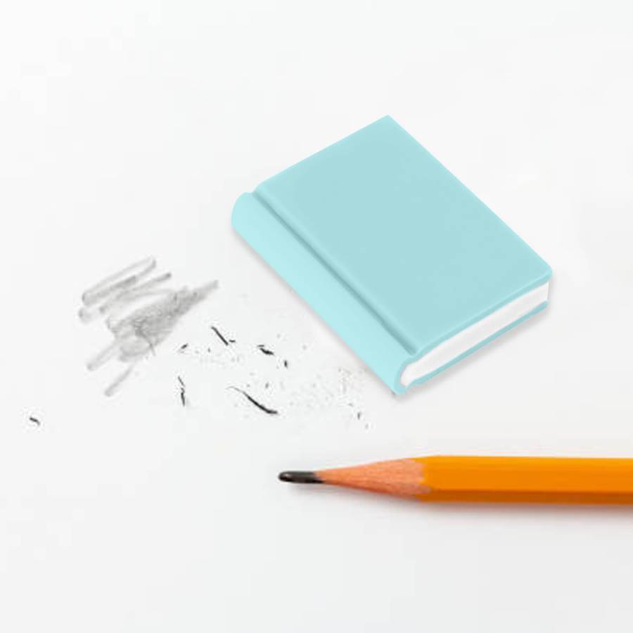 Book Shaped Rubber Eraser