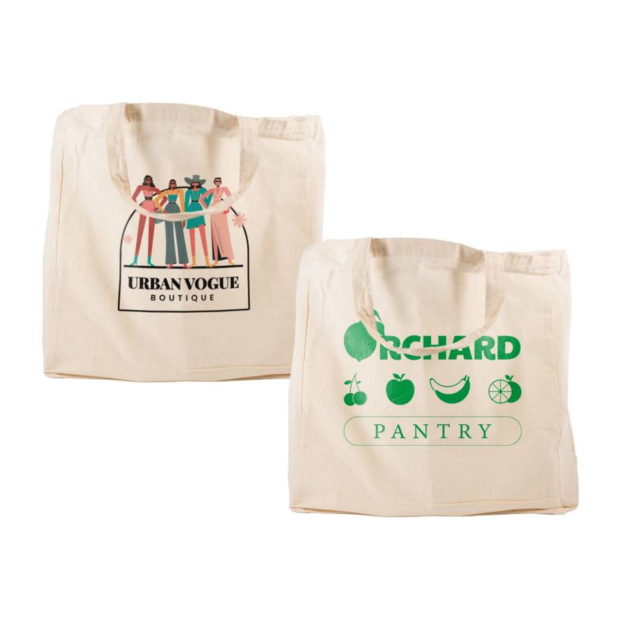 Supa Shopper Short Handle Calico Bag