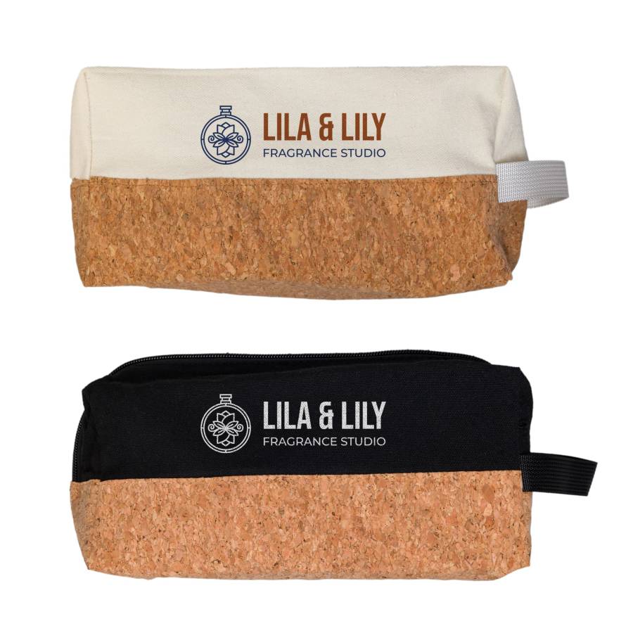 Scenic Cotton Cork Utility Pouch