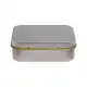 Silver Rectangular Tin