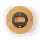 Discus Bamboo Bottle Opener Coaster