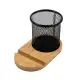 Bamboo Pen Tidy Phone Stand