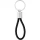 Vegan Leather Twist Key Ring