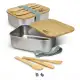 Stainless Steel Lunch Box with Cutlery