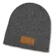 Nebraska Heather Cable Knit Beanie With Patch