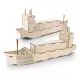 BRANDCRAFT Cargo Ship Wooden Model
