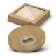 Bamboo Bottle Opener Coaster - Set of 2 - Round