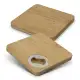 Bamboo Bottle Opener Coaster - Set of 2 - Square