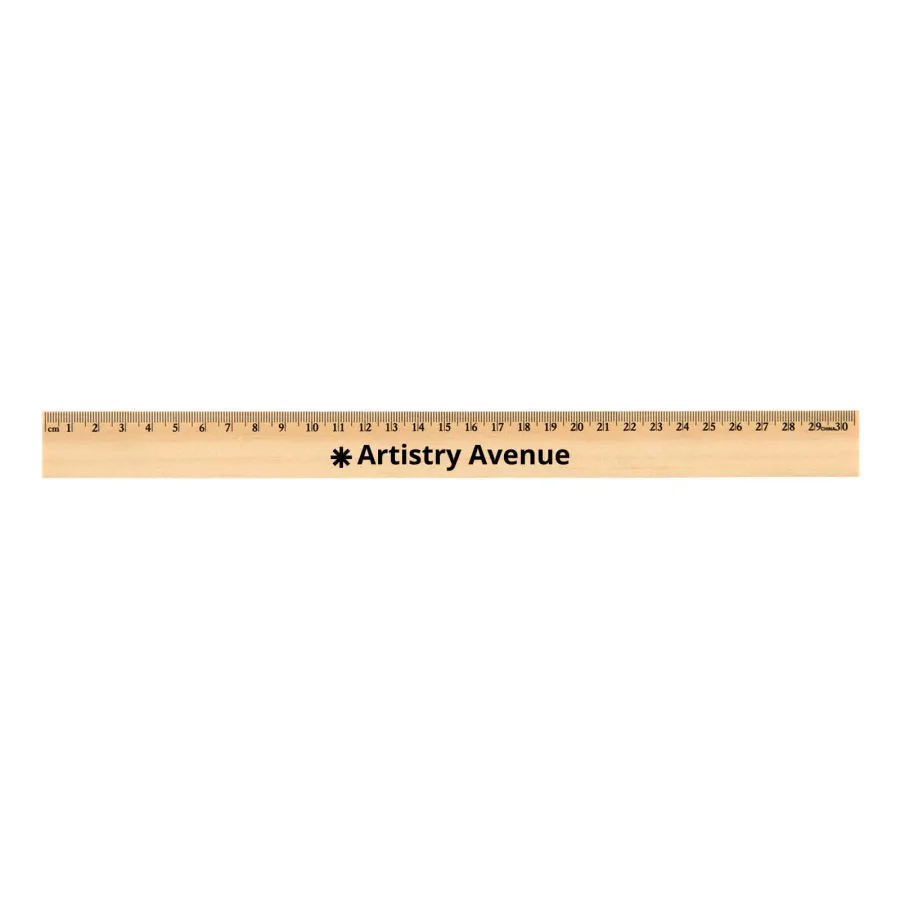 Axis 30cm Wooden Ruler