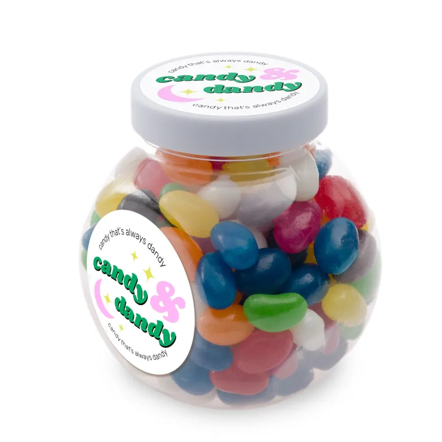 Assorted Colour Mini Jelly Beans in Container