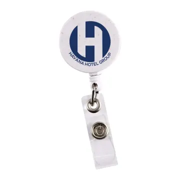 Retractable Badge Holder Wheat Straw - image 2