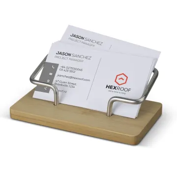Bamboo Business Card Stand - image 4